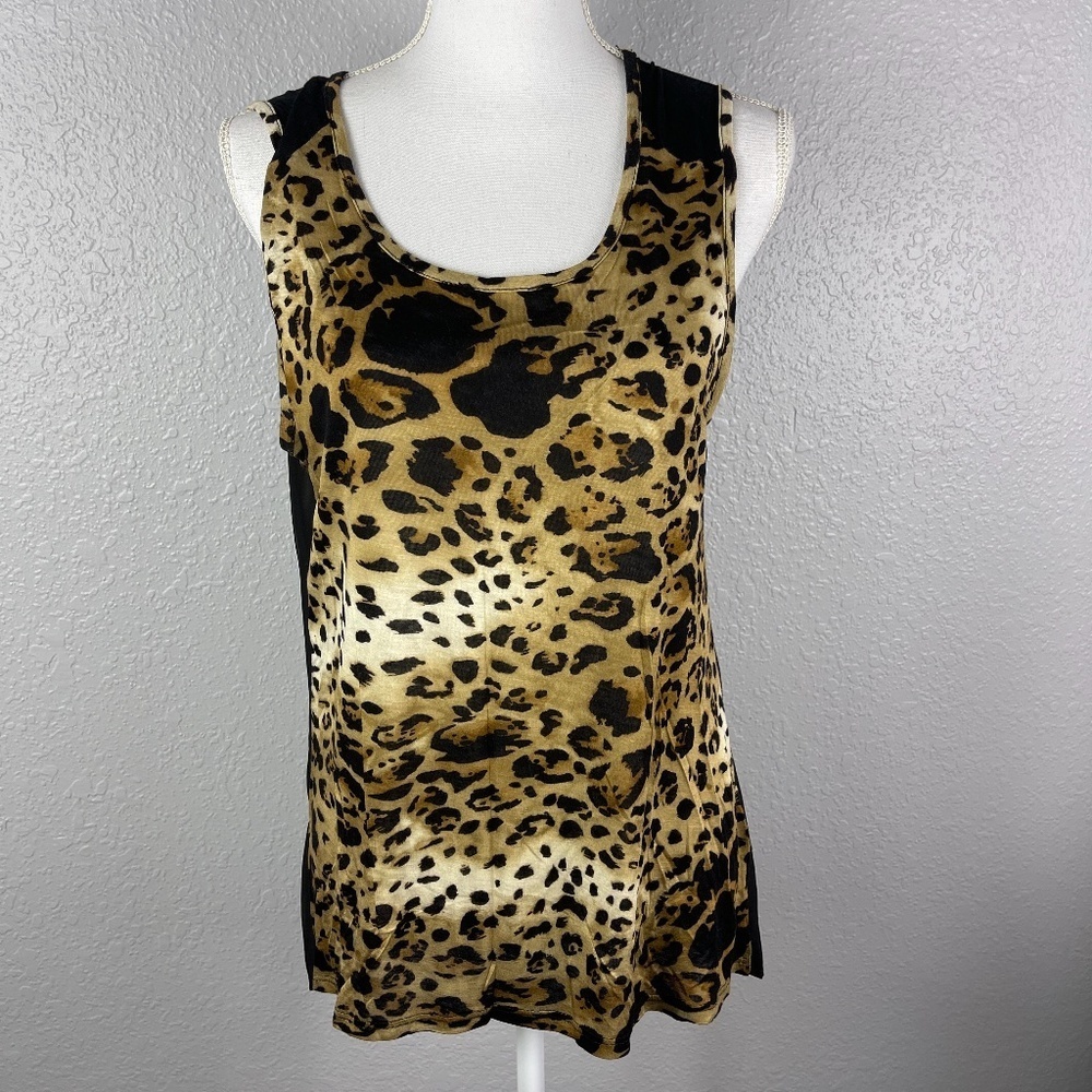 Love J cheetah print tank top